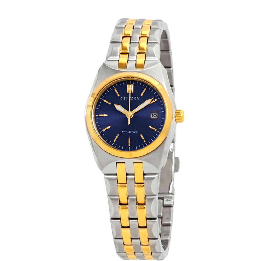Citizen Eco-Drive Blue Dial Two-Tone Watch New in box. - Picture 3 of 8